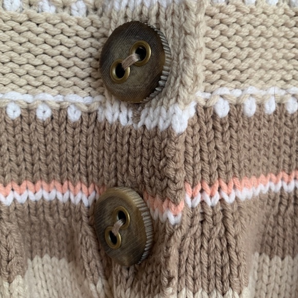 NWT Free People Striped Soft Cotton Cardigan - Picture 3 of 8